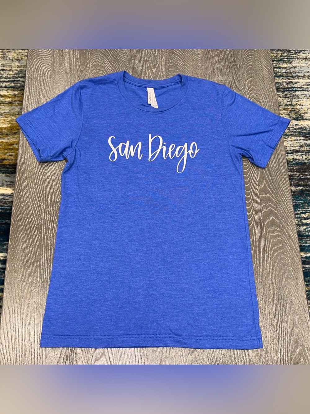 Blue San Diego California Logo Tee Shirt women’s Small